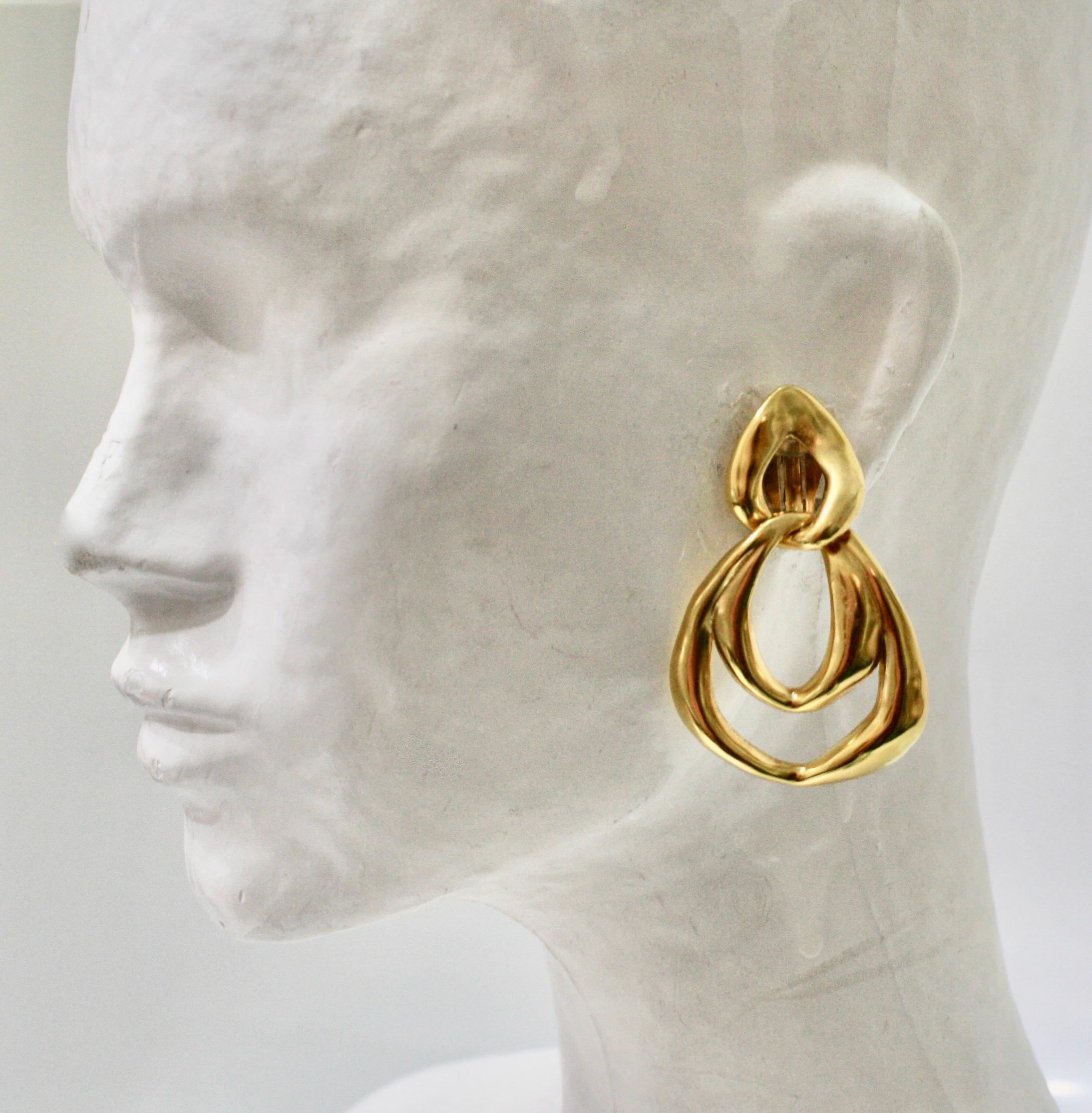 Goossens Paris Spirale 2 Links Earrings  For Sale 6