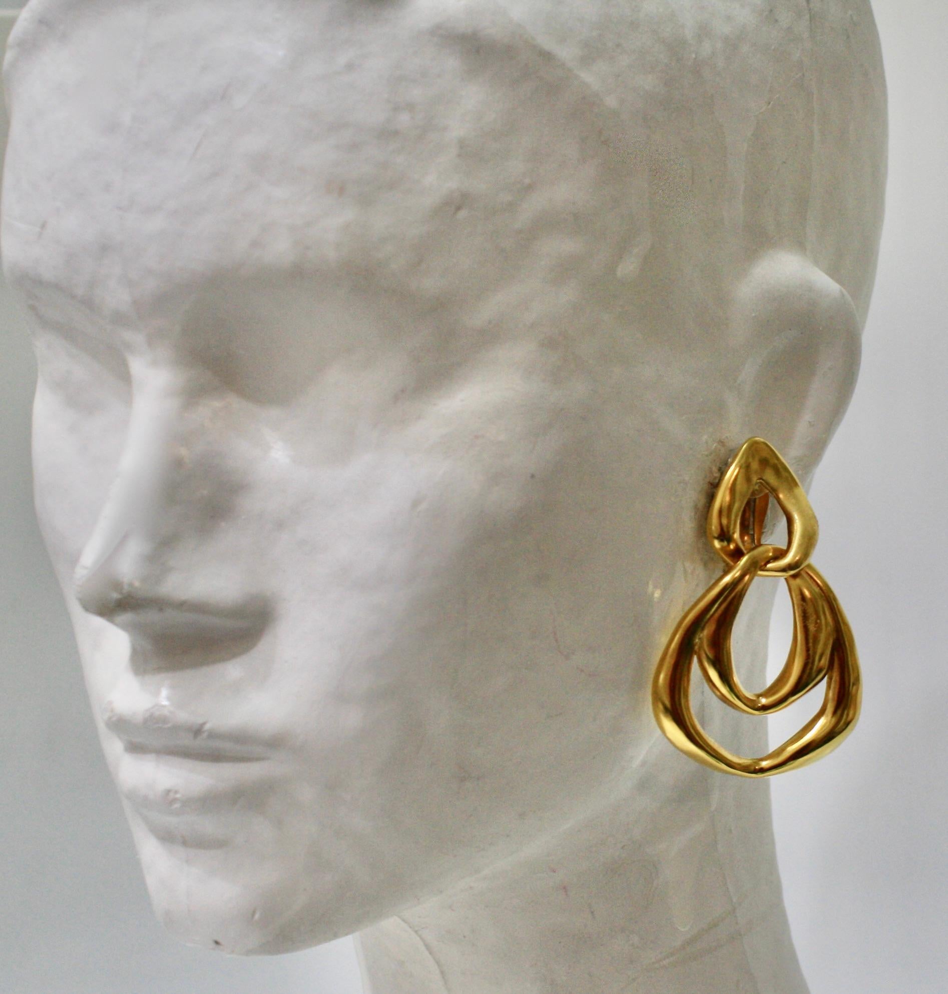 Goossens Paris Spirale 2 Links Earrings  For Sale 7