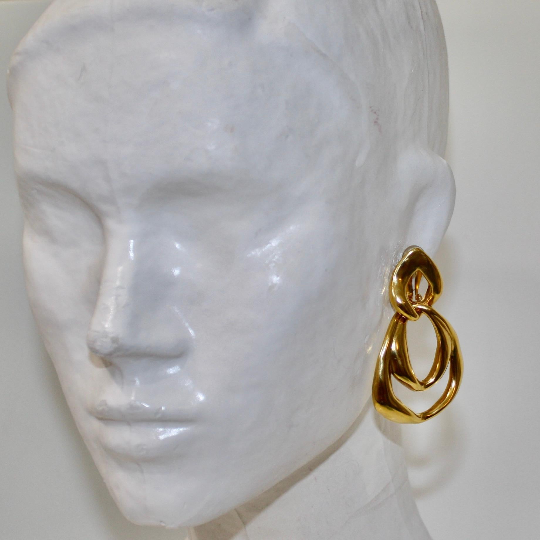Goossens Paris Spirale 2 Links Earrings  For Sale 2