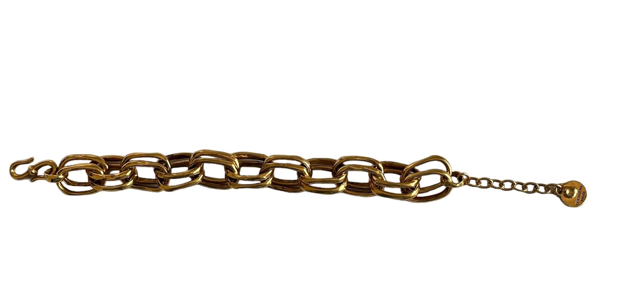 Pulsera de cadena espiral Goossens Paris Moderno en venta
