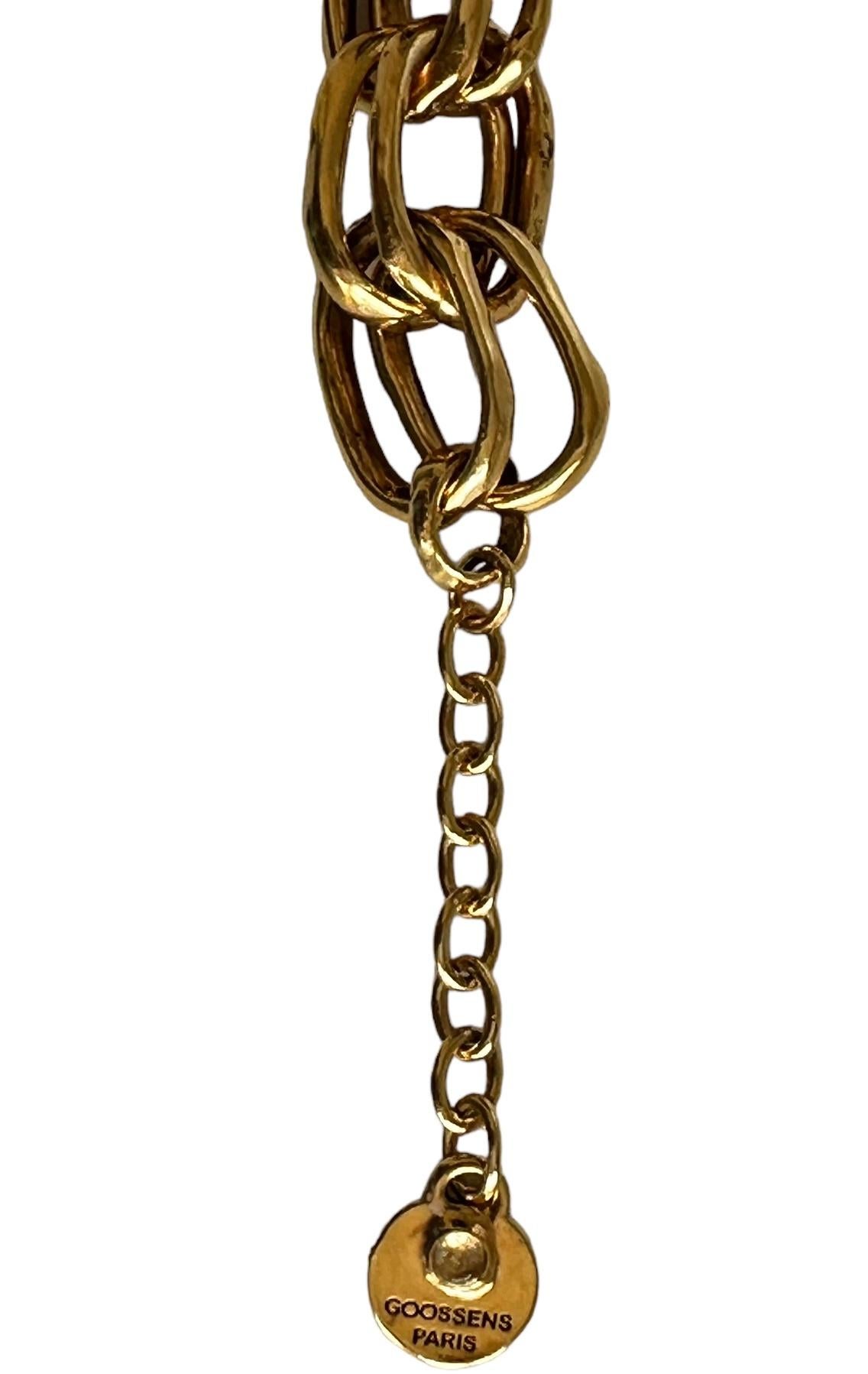 Pulsera de cadena espiral Goossens Paris en venta 2