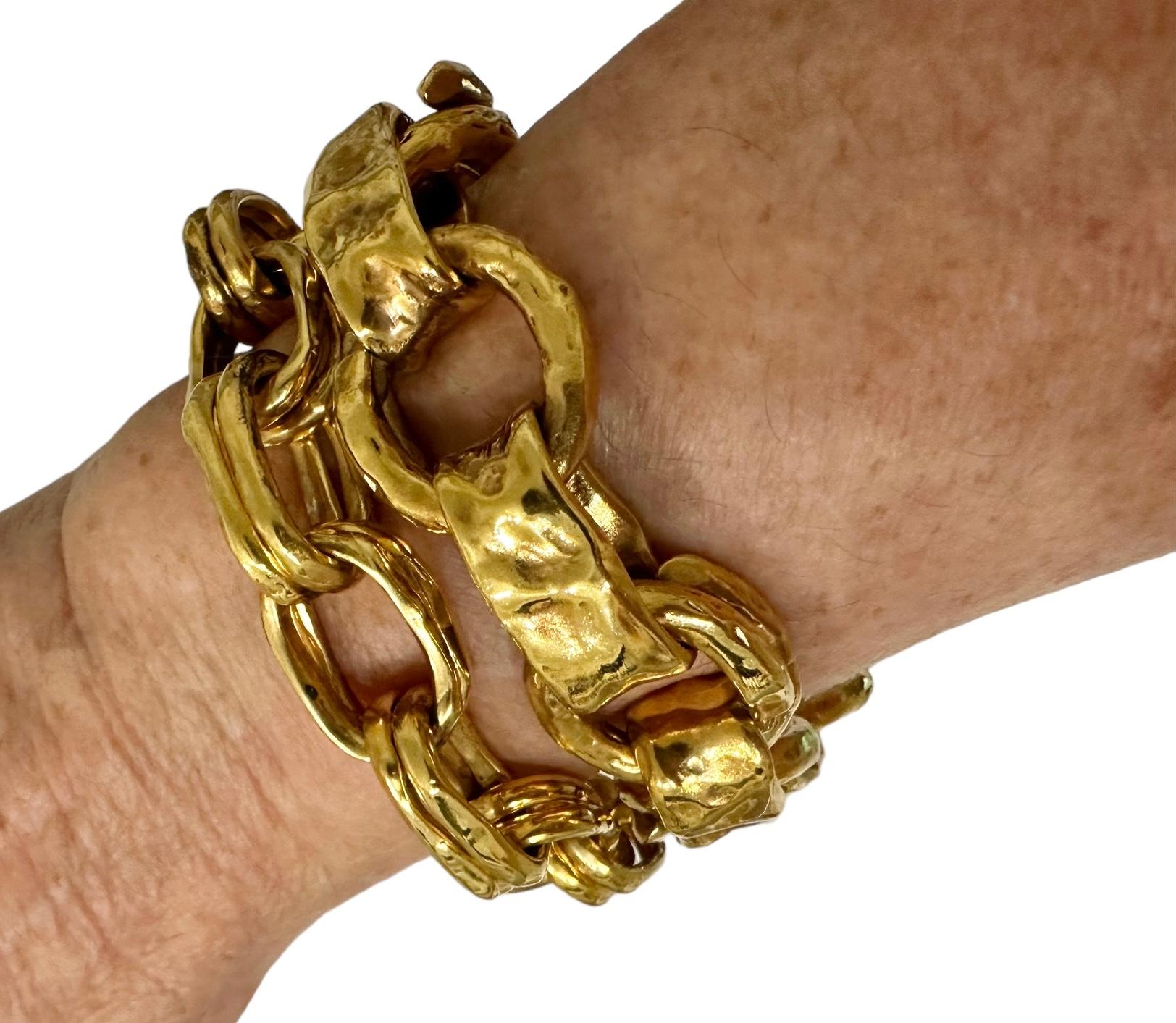 Pulsera de cadena espiral Goossens Paris en venta 3