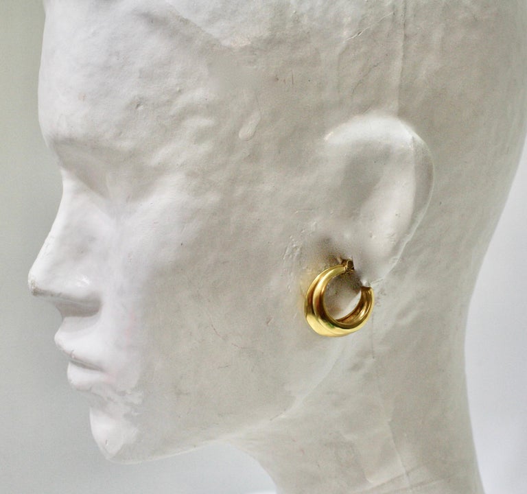 Modern Goossens Paris Spirale Créole Earrings  For Sale