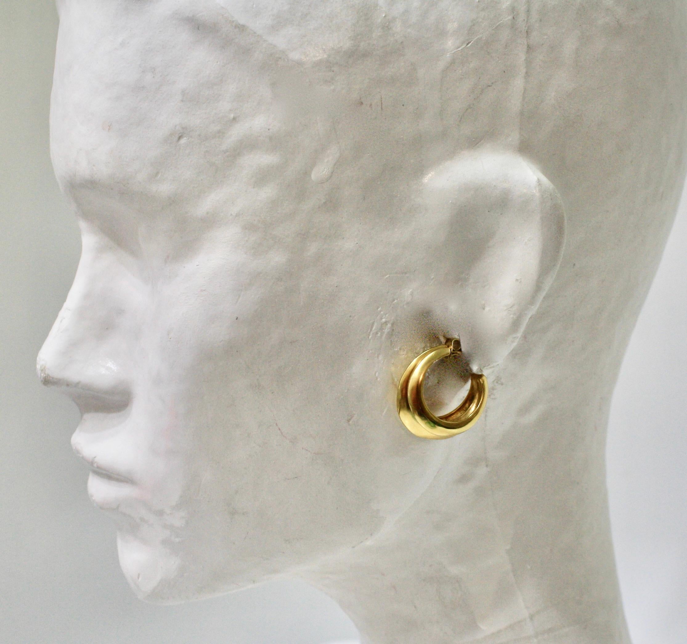 Modern Goossens Paris Spirale Créole Earrings For Sale
