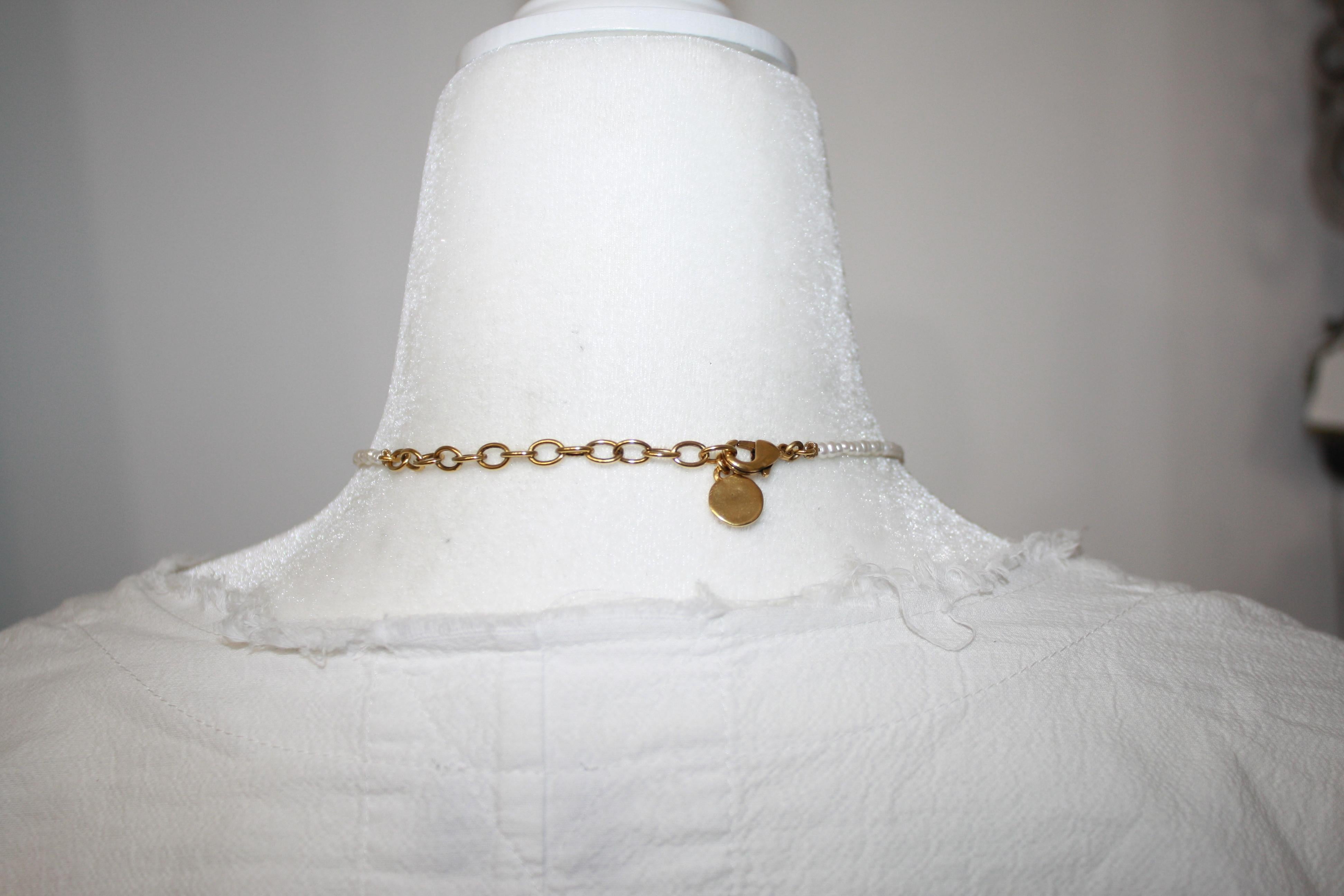 Goossens Paris Syracuse-Halskette mit Anhänger  (Byzantinisch) im Angebot
