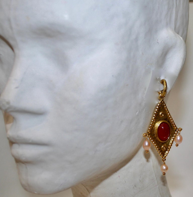 Goossens Rhombus Earrings  In New Condition For Sale In Virginia Beach, VA