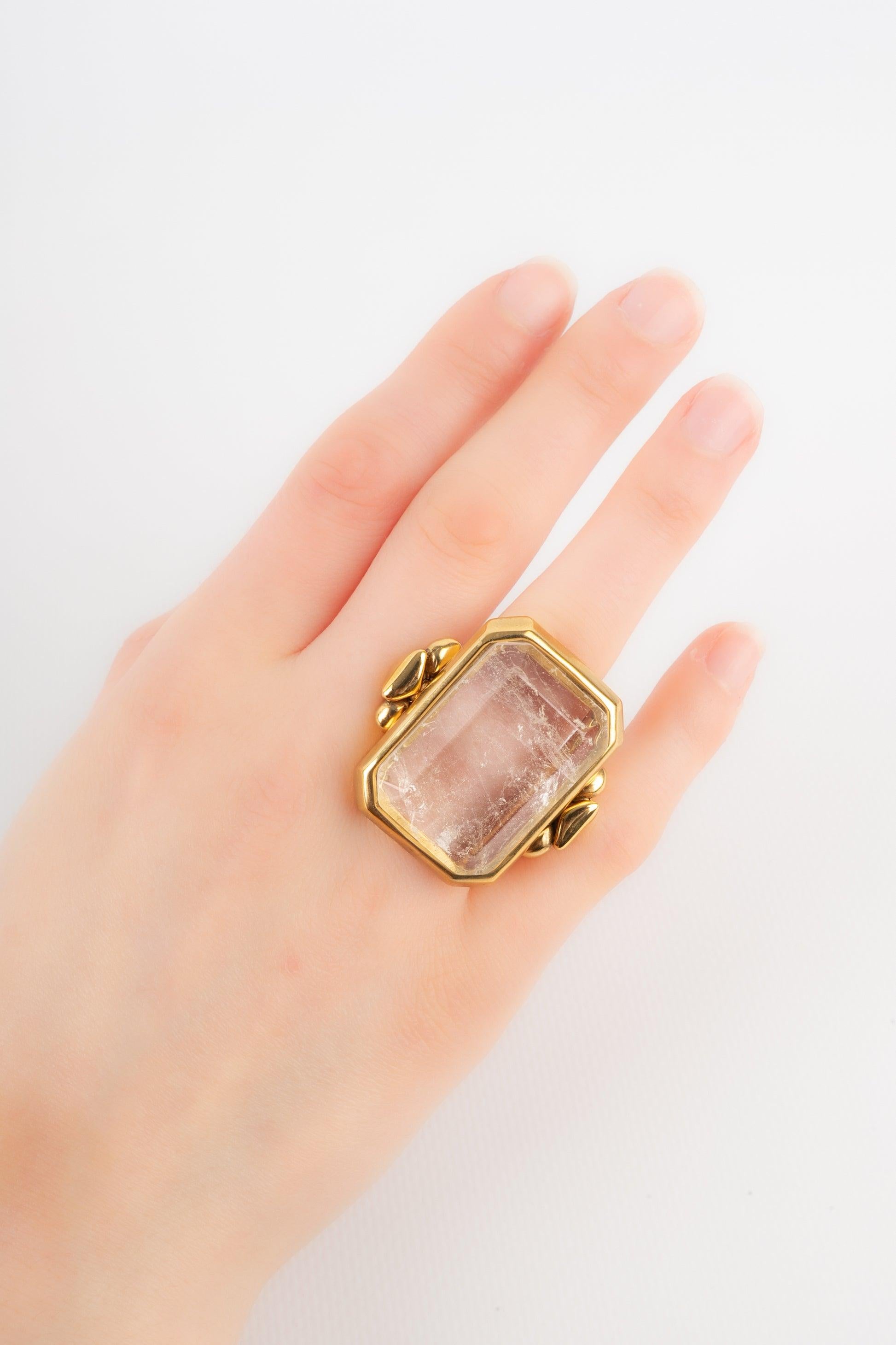 Bague Goossens avec une roche impressionnante 4