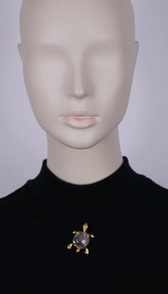 Goossens Broche Tortue Cristal de roche