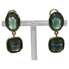 Goossens_Paris Rock Crystal Drop Earrings 