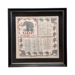 "G.O.P. Republican Party" Souvenir Handkerchief