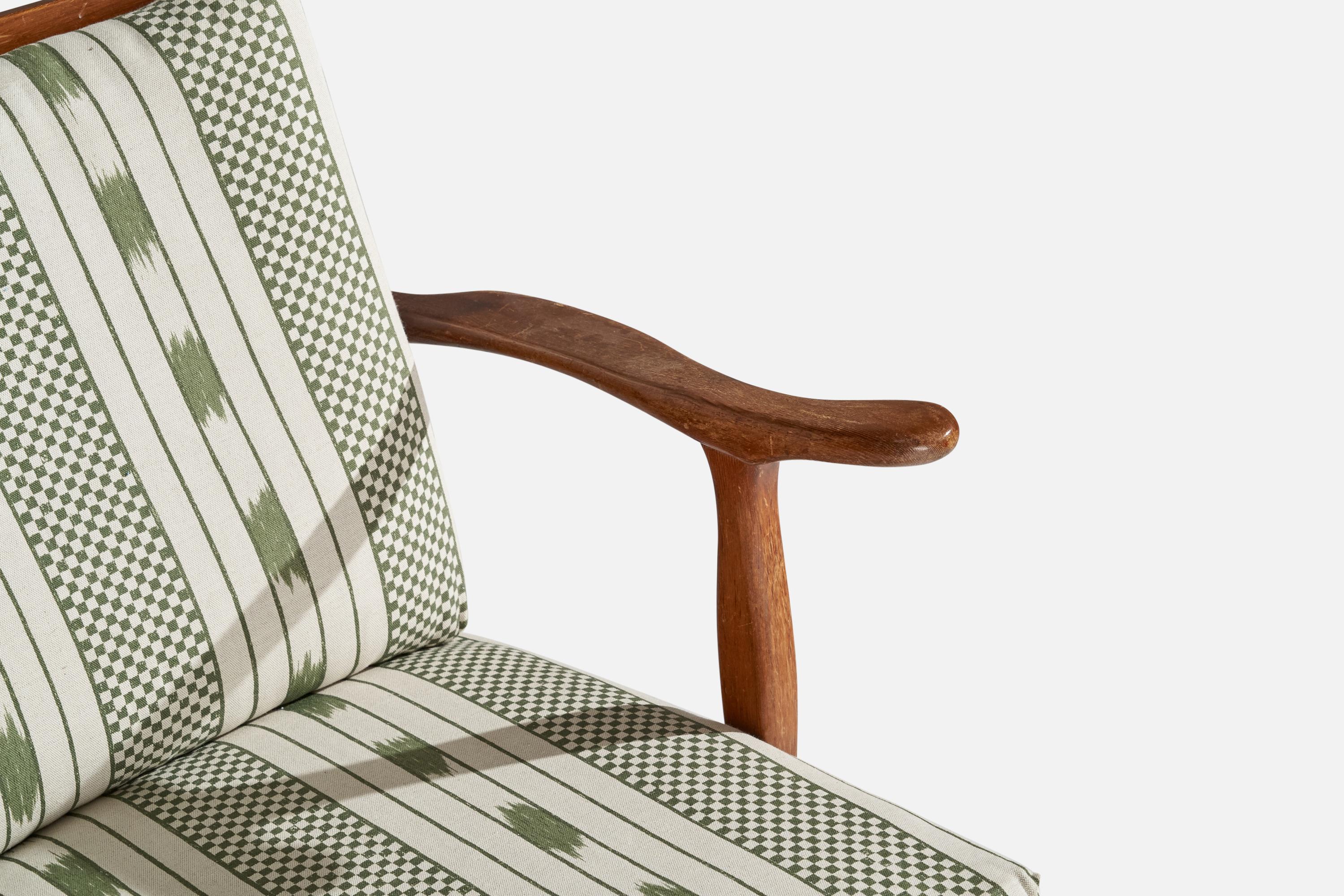Göperts möbler, Lounge Chair, Pine, Fabric, Sweden, 1940s 5