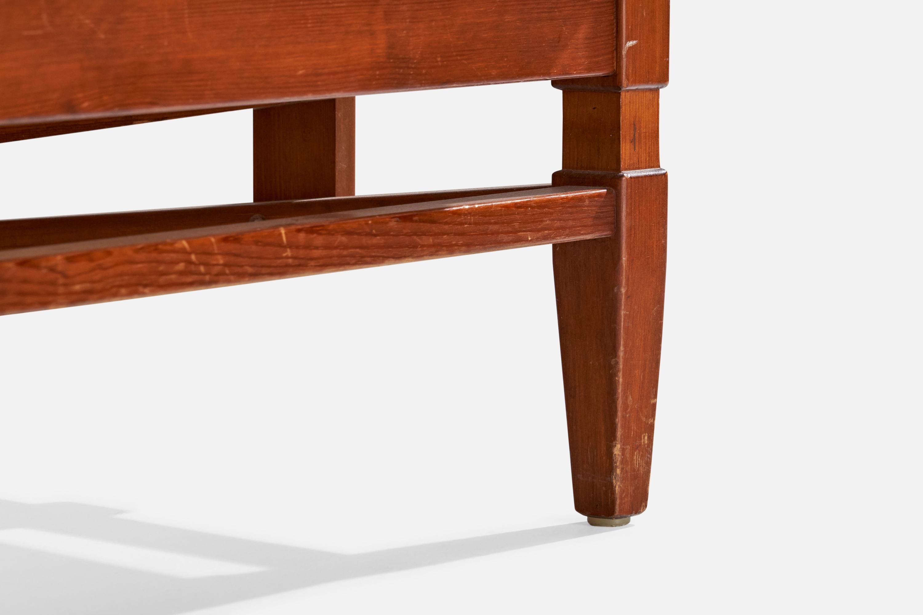 Swedish Göperts möbler, Lounge Chair, Pine, Fabric, Sweden, 1940s For Sale