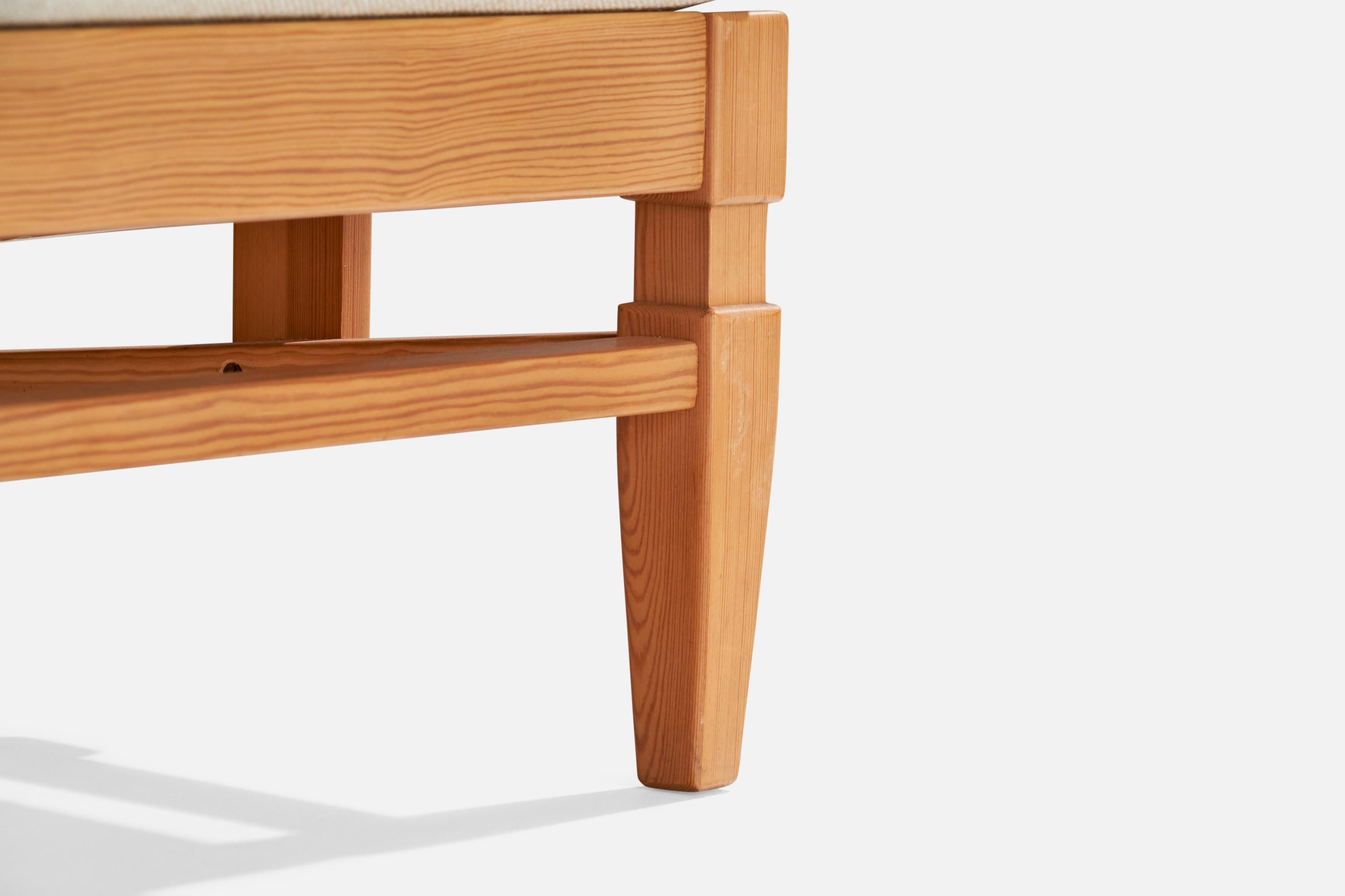 Göperts Möbler, chaises longues, pin, tissu, Suède, années 1940 en vente 4