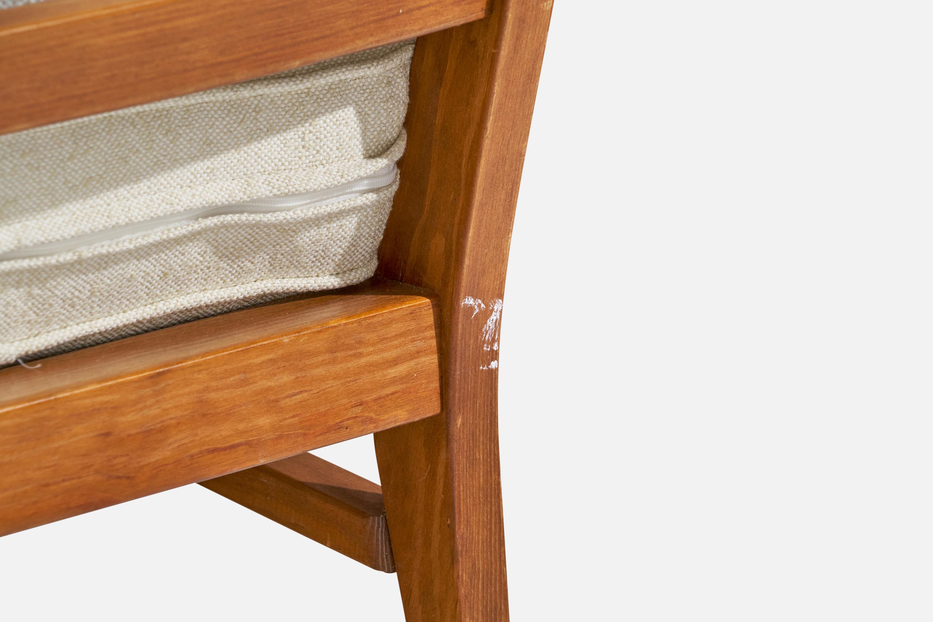 Göperts Möbler, chaises longues, pin, tissu, Suède, années 1940 en vente 4