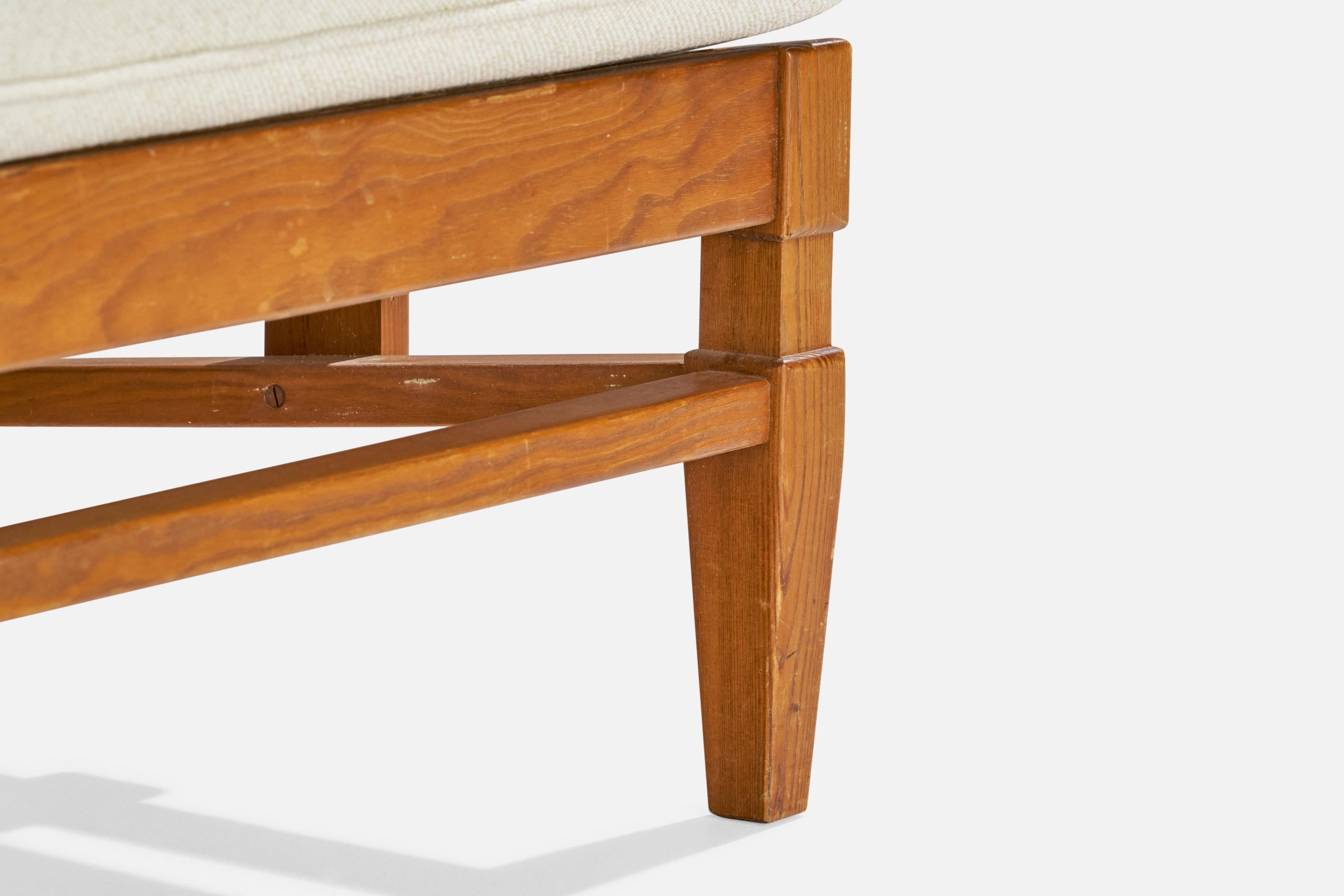 Göperts Möbler, chaises longues, pin, tissu, Suède, années 1940 en vente 1