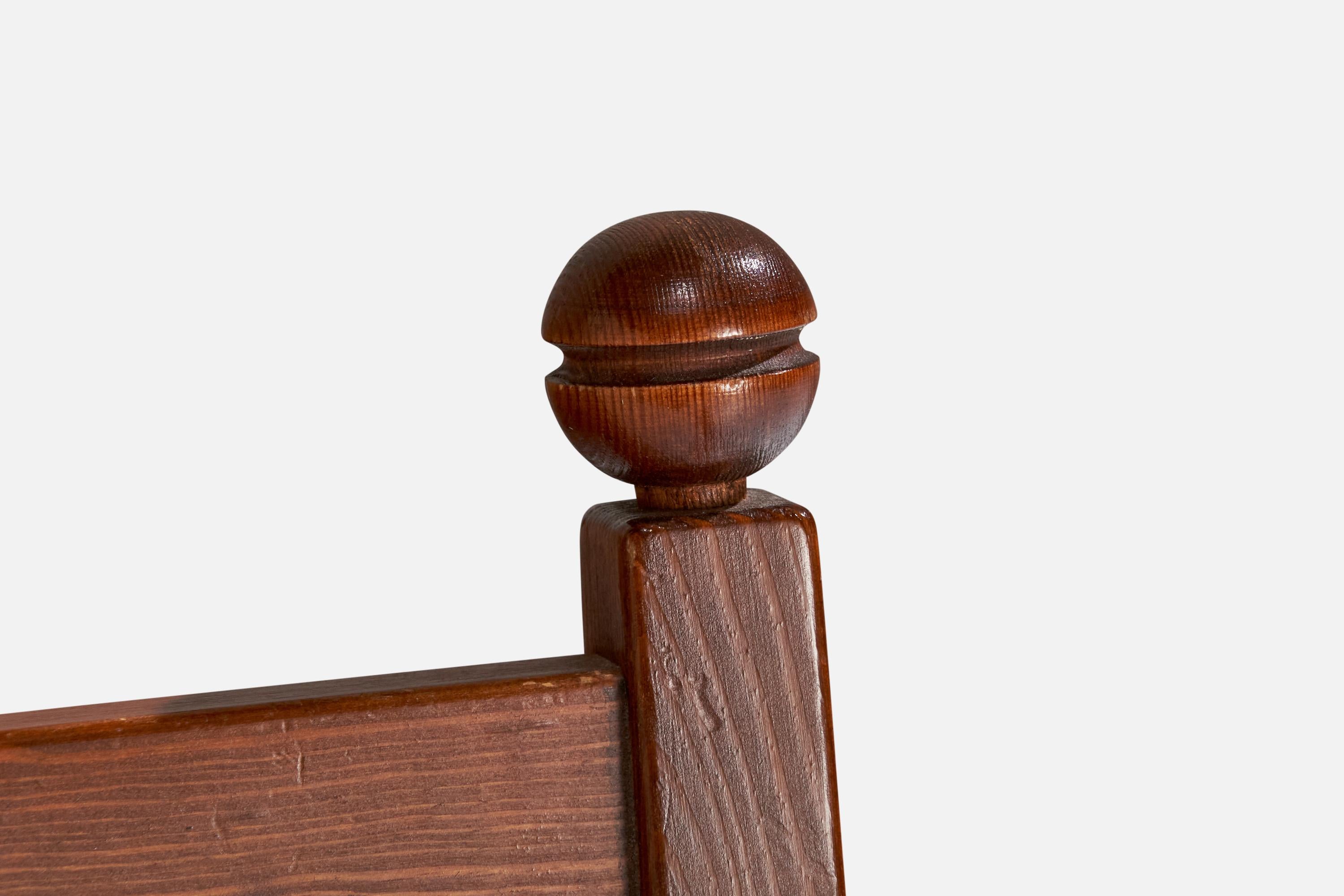 Göperts Möbler, canapé, pin, tissu, Suède, années 1940 en vente 5