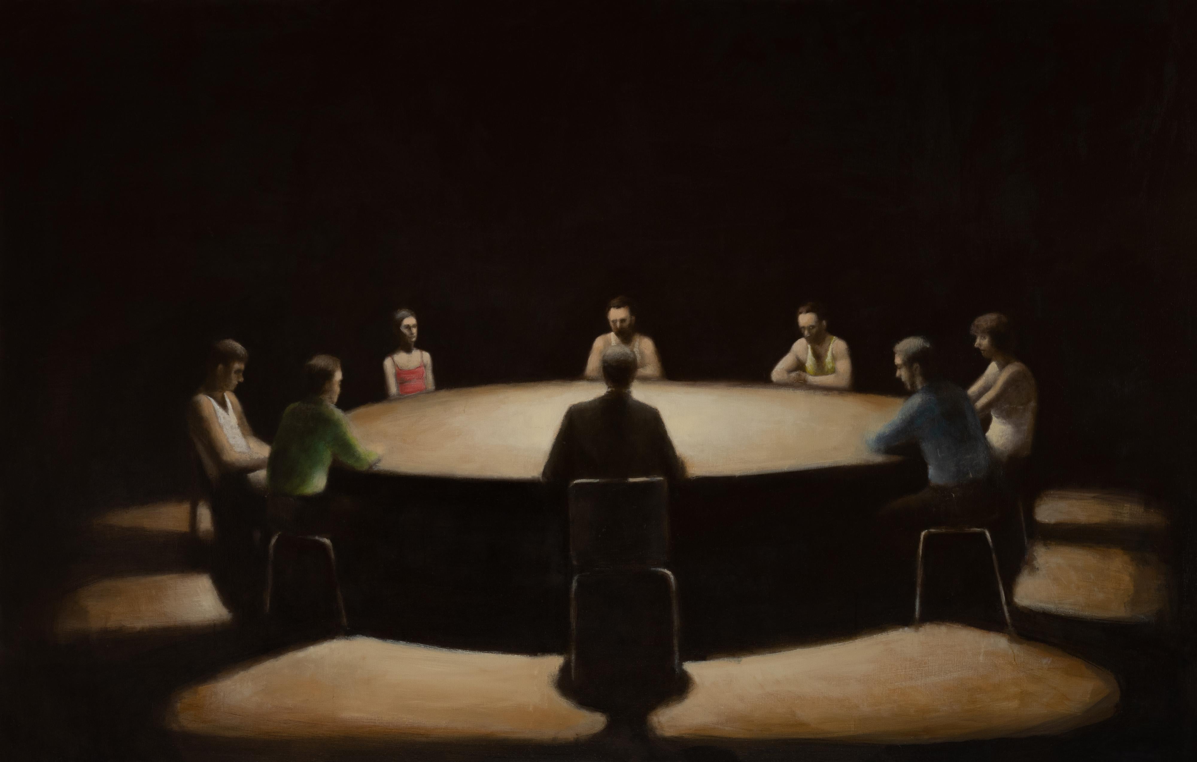 Goran Djurovic Figurative Painting - Roundtable