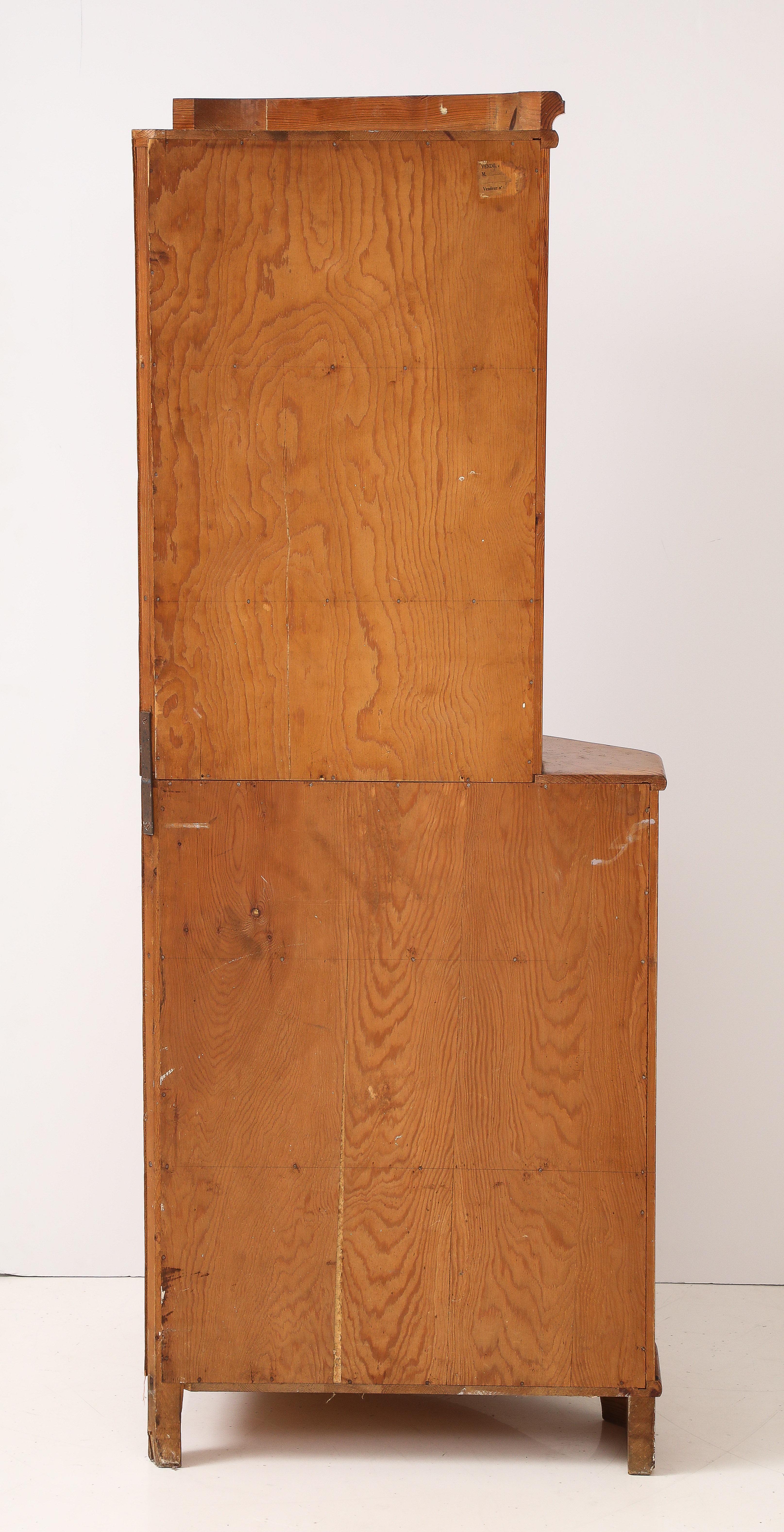Göran Malmvall, Svensk Für, Corner Cupboard, Sweden, 1940's, stamped For Sale 7