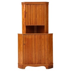 Göran Malmvall, Svensk Für, Corner Cupboard, Sweden, 1940's, stamped