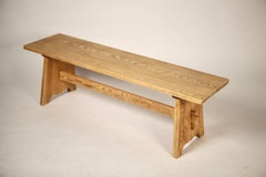 Göran Malmvall, Bench in Solid Pine, K.Anderson & Söner, Sweden, 1940s