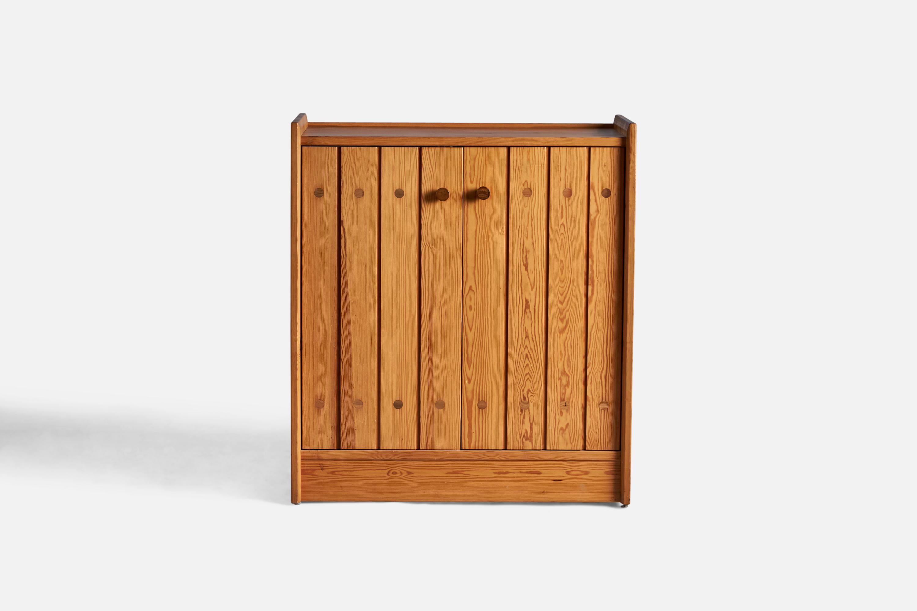 Swedish Göran Malmvall, Cabinet, Pine, Sweden, 1970s