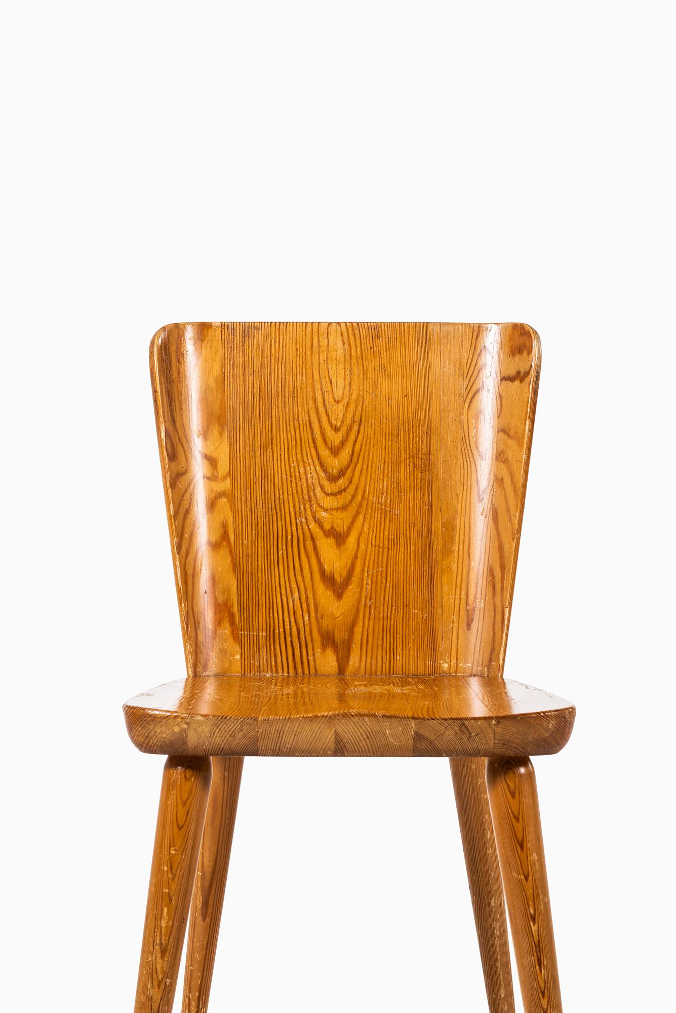 Swedish Göran Malmvall Dining Chairs in Pine by Svensk Fur in Sweden