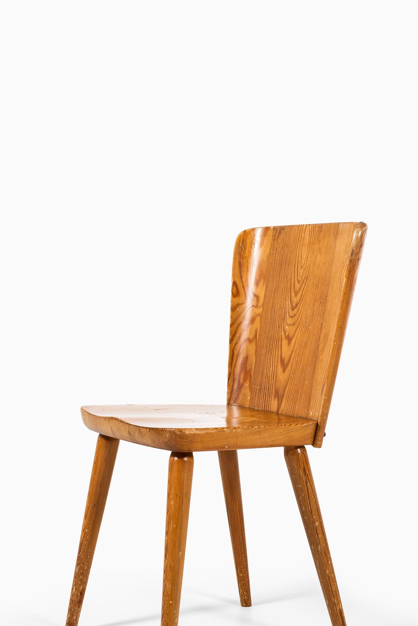 Göran Malmvall Dining Chairs in Pine by Svensk Fur in Sweden 1