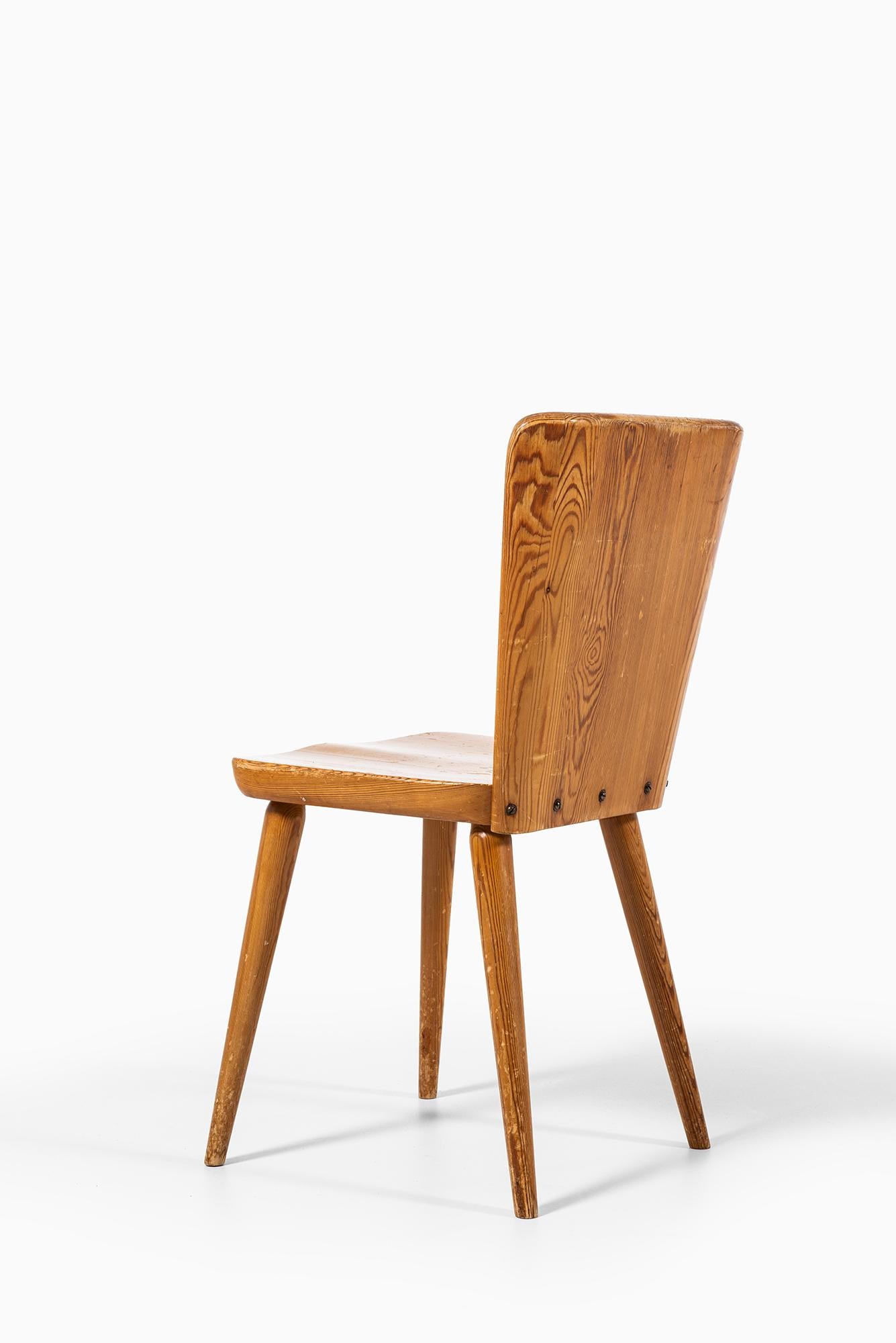 Göran Malmvall Dining Chairs in Pine by Svensk Fur in Sweden 3