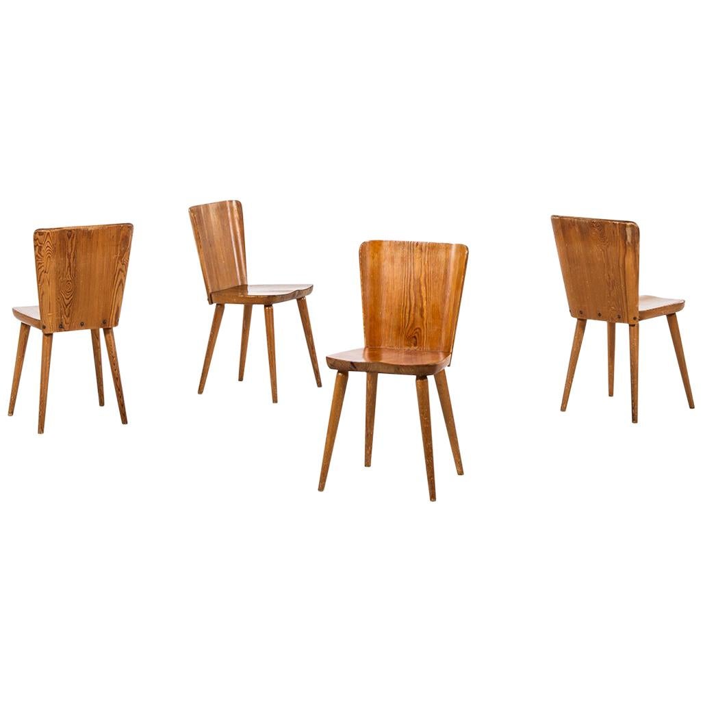 Göran Malmvall Dining Chairs in Pine by Svensk Fur in Sweden