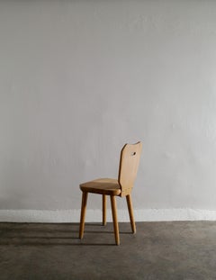 Göran Malmvall Dining Office Chair in Pine Produced in Sweden, 1940s