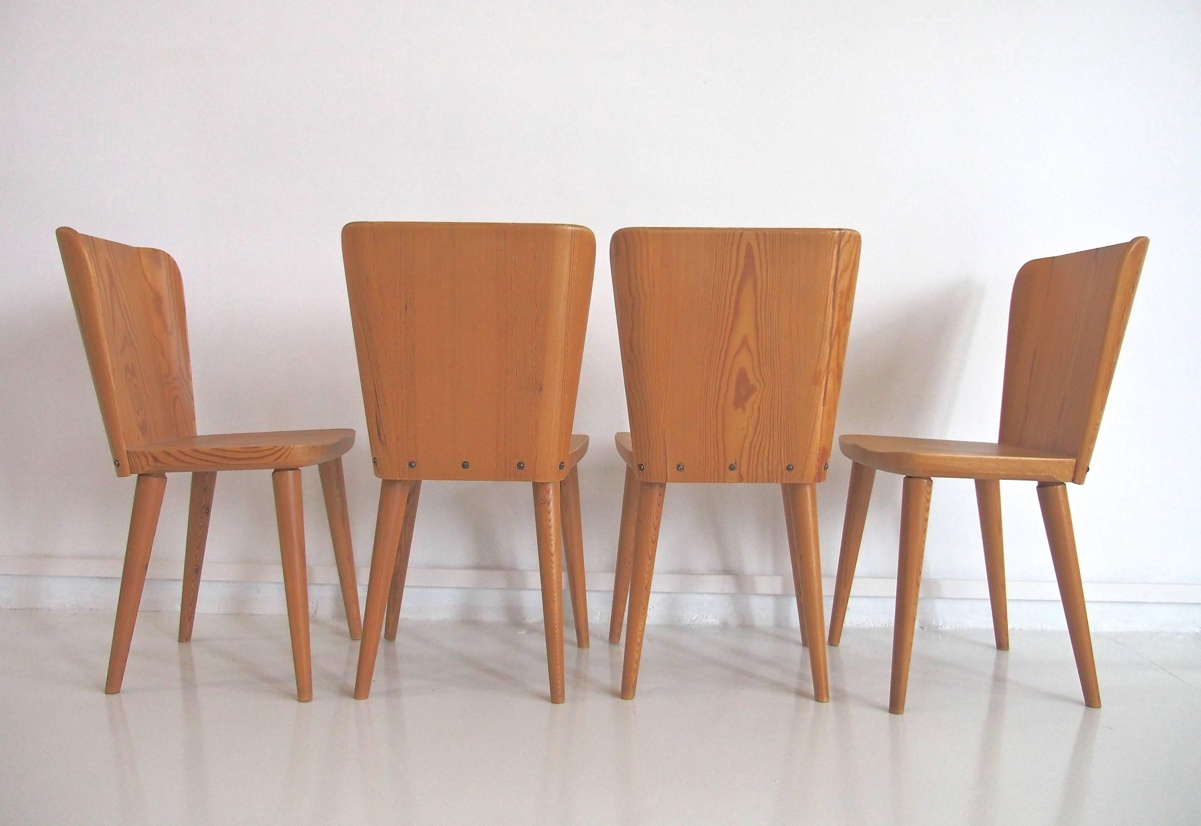 Pine Goran Malmvall Dining Table and Four Chairs by Karl Andersson & Soner