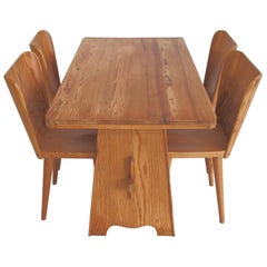 Goran Malmvall Dining Table and Four Chairs by Karl Andersson & Soner