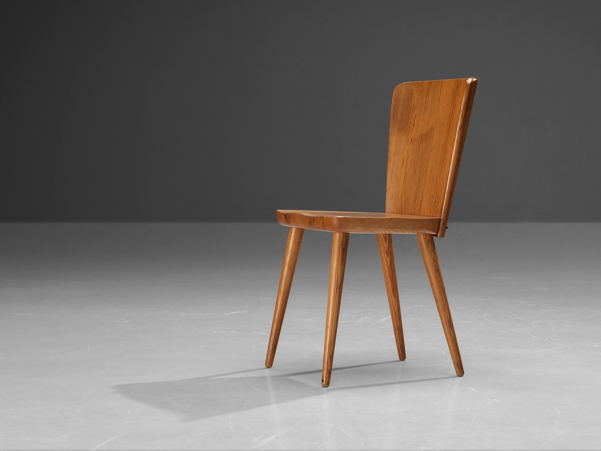 Swedish Göran Malmvall for Svensk Fur Dining Chair in Solid Pine