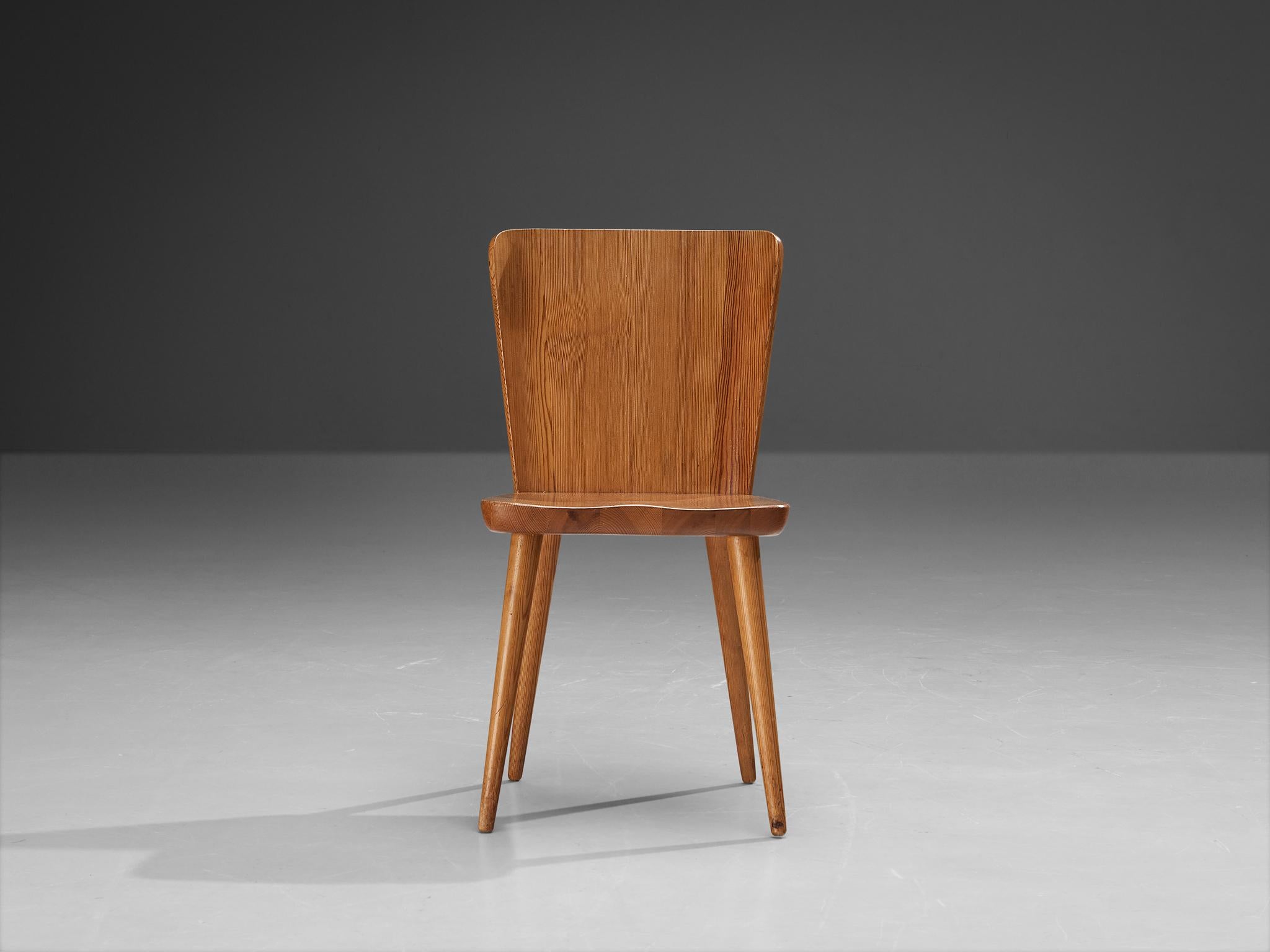 Göran Malmvall for Svensk Fur Dining Chair in Solid Pine 1