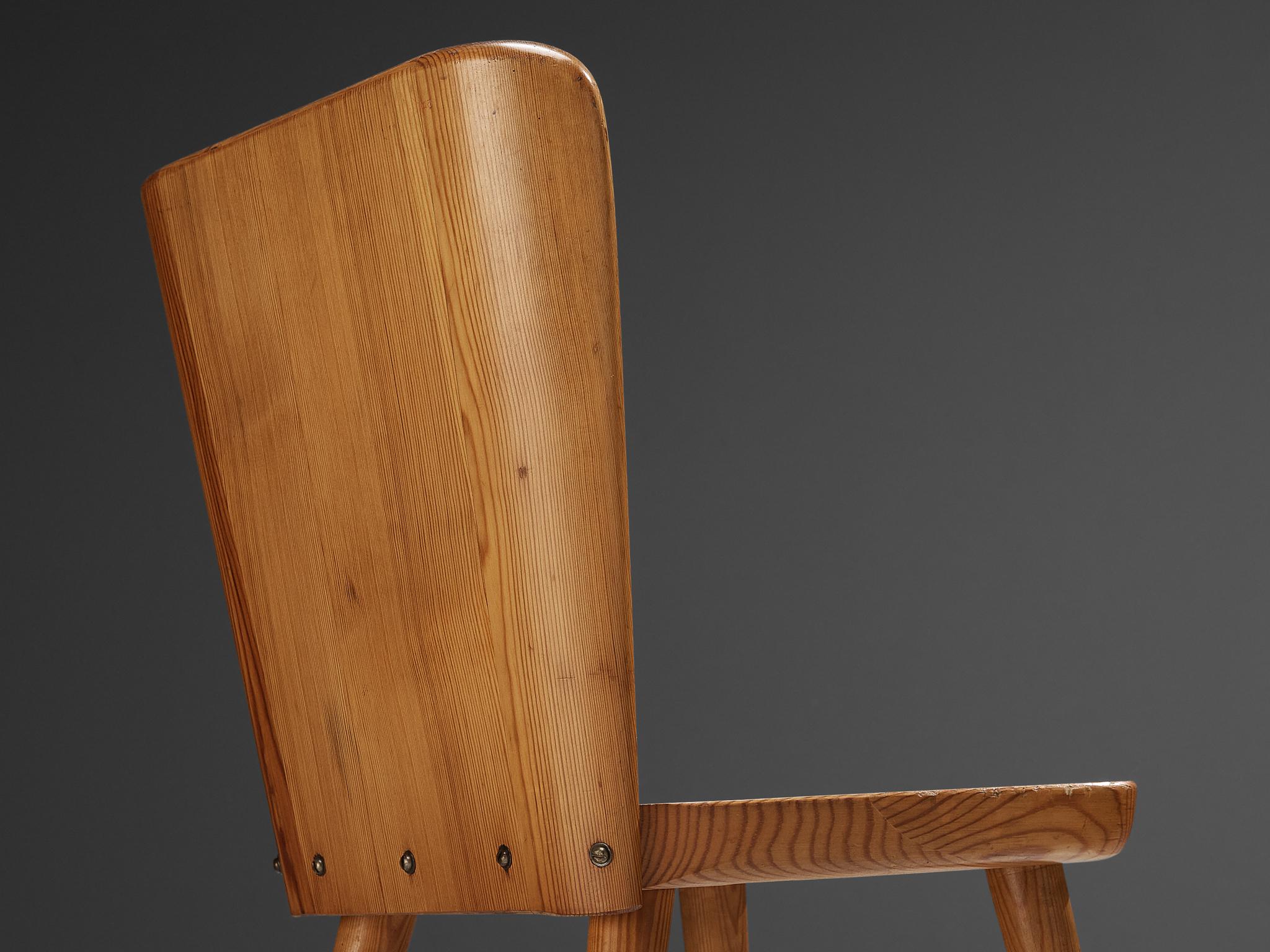 Göran Malmvall for Svensk Fur Dining Chair in Solid Pine 2