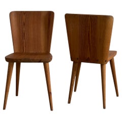 Göran Malmvall Model 510 Pine Chairs, Set of 2, c. 1950