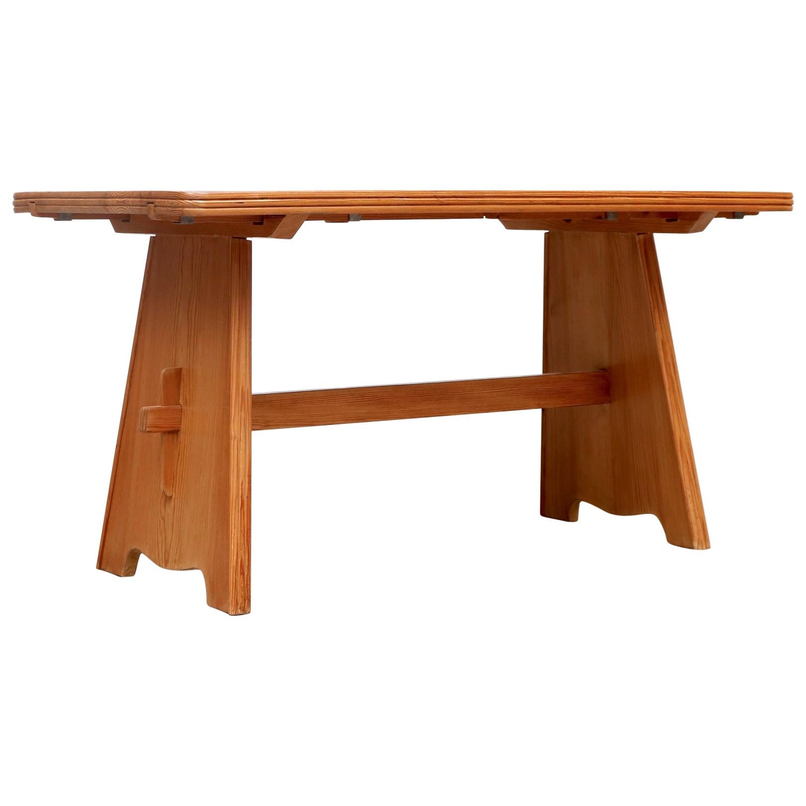 Göran Malmvall Pine Dining Table with Leaves