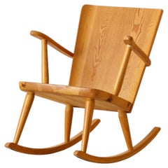 Göran Malmvall Rocking Chair by Svensk Fur, 1960s
