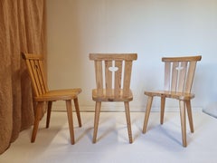 Göran Malmvall, Set '8' with Pine Chairs, Sportstugemöbler / Scandinavian Modern