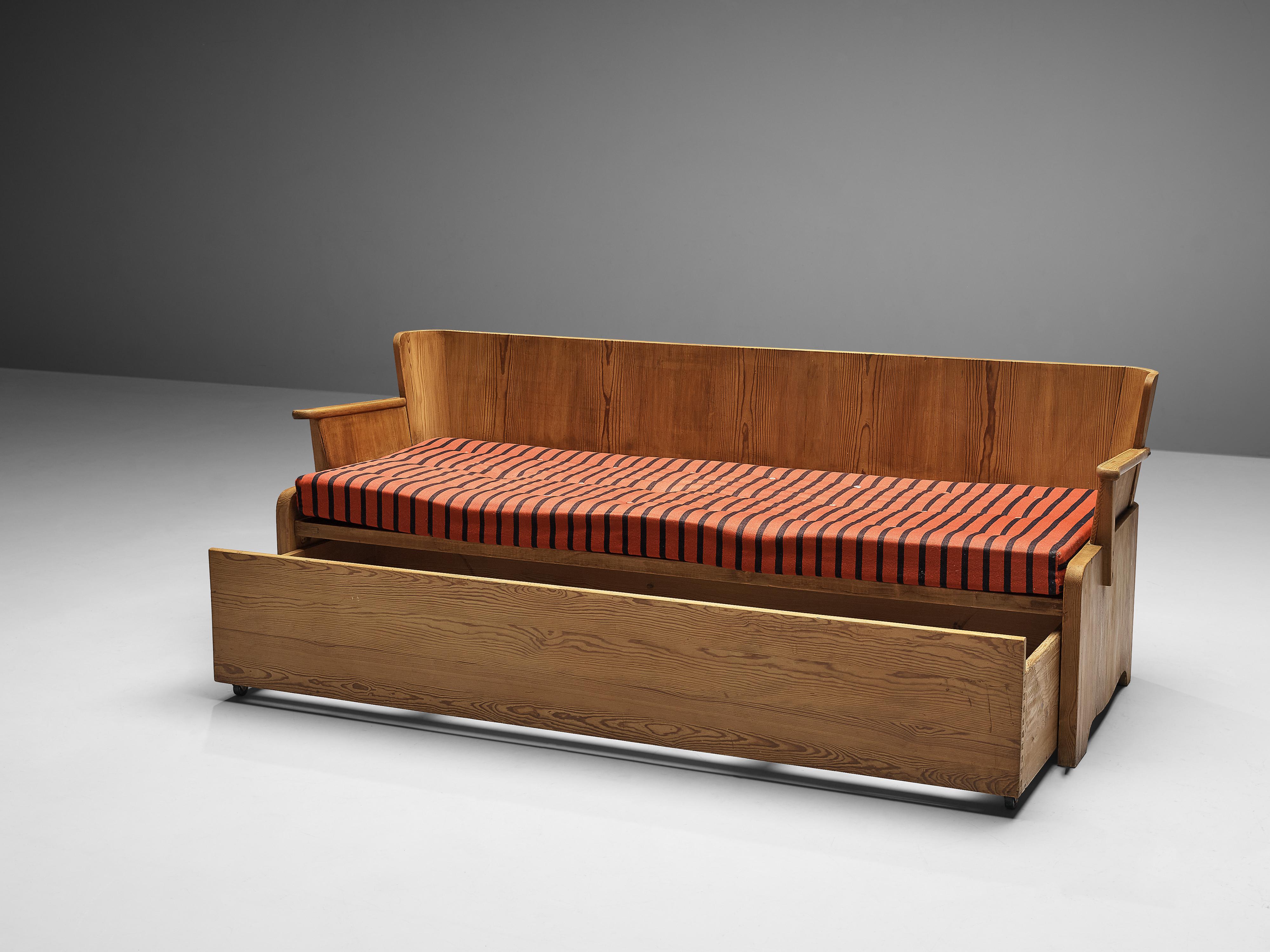 Goran Malmvall Sofa Bed in Solid Pine 3