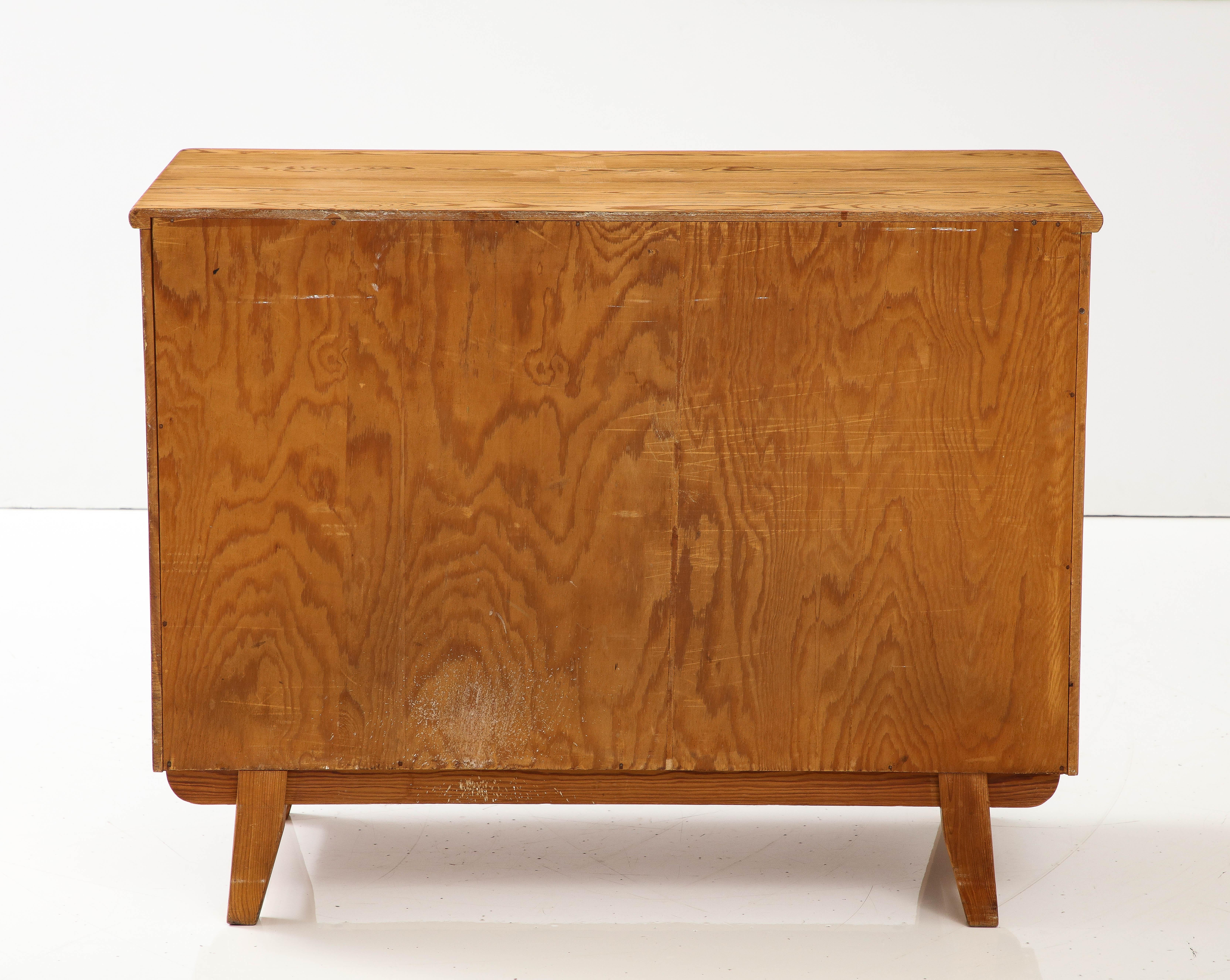 Goran Malmvall Swedish Fir Chest with Ring Handles, Sweden, 1940, signed For Sale 10