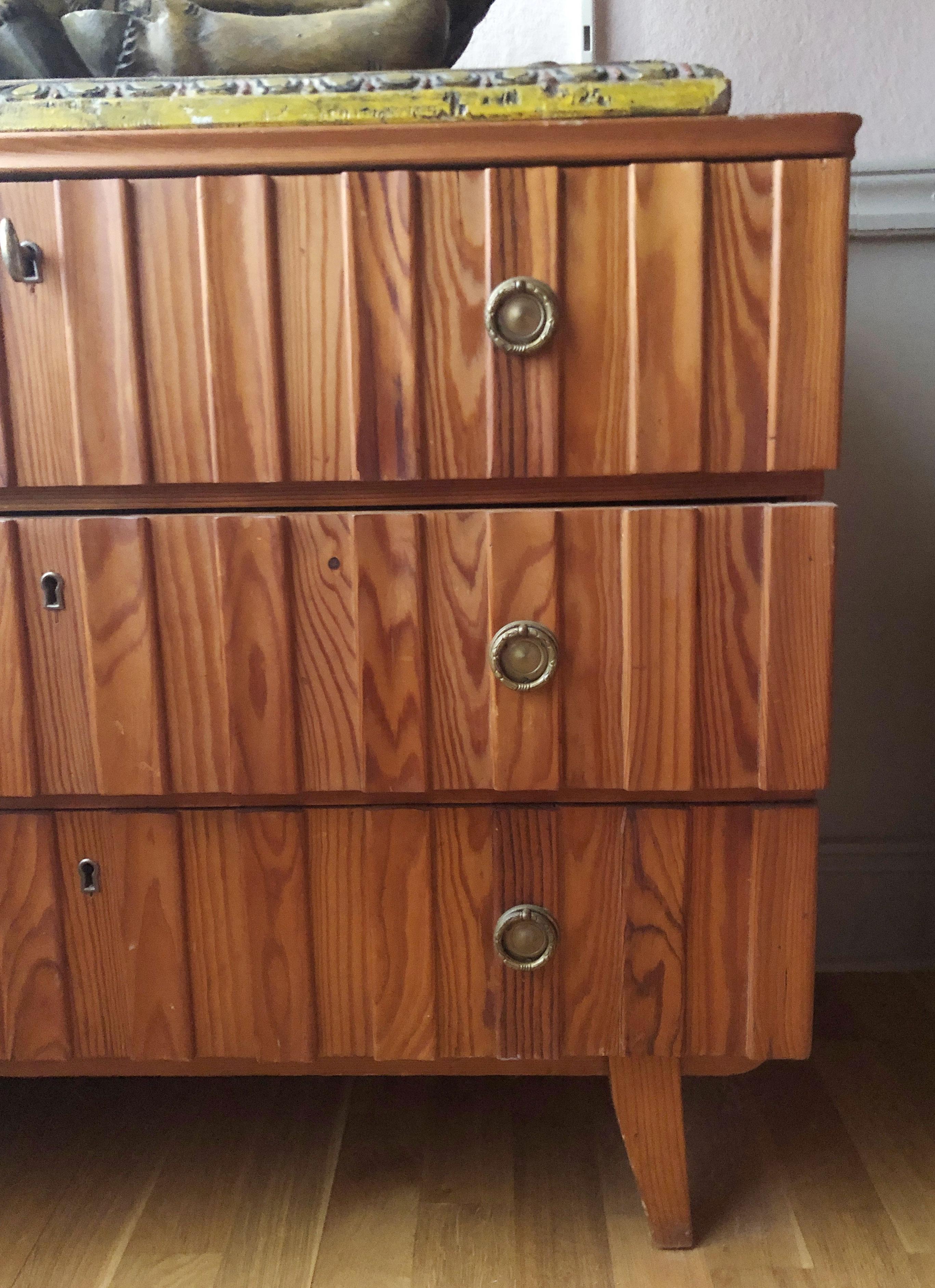 Scandinavo moderno Göran Malmvall, Cassapanca di pino svedese in vendita