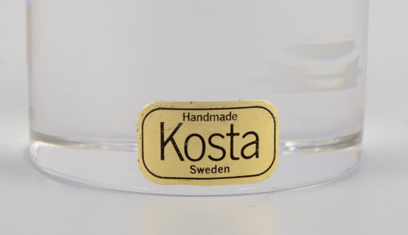 Art Glass Göran Wärf for Kosta Boda, Sweden. Set of five art glass figures, 