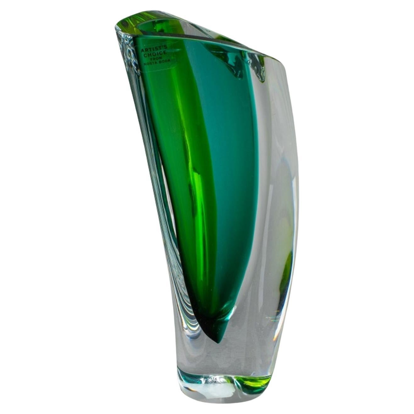 Goran Warff for Kosta Boda "Aria" Glass Vase For Sale