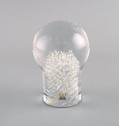 Göran Wärff for Kosta Boda, Sculpture / Paper Weight in Clear Art Glass