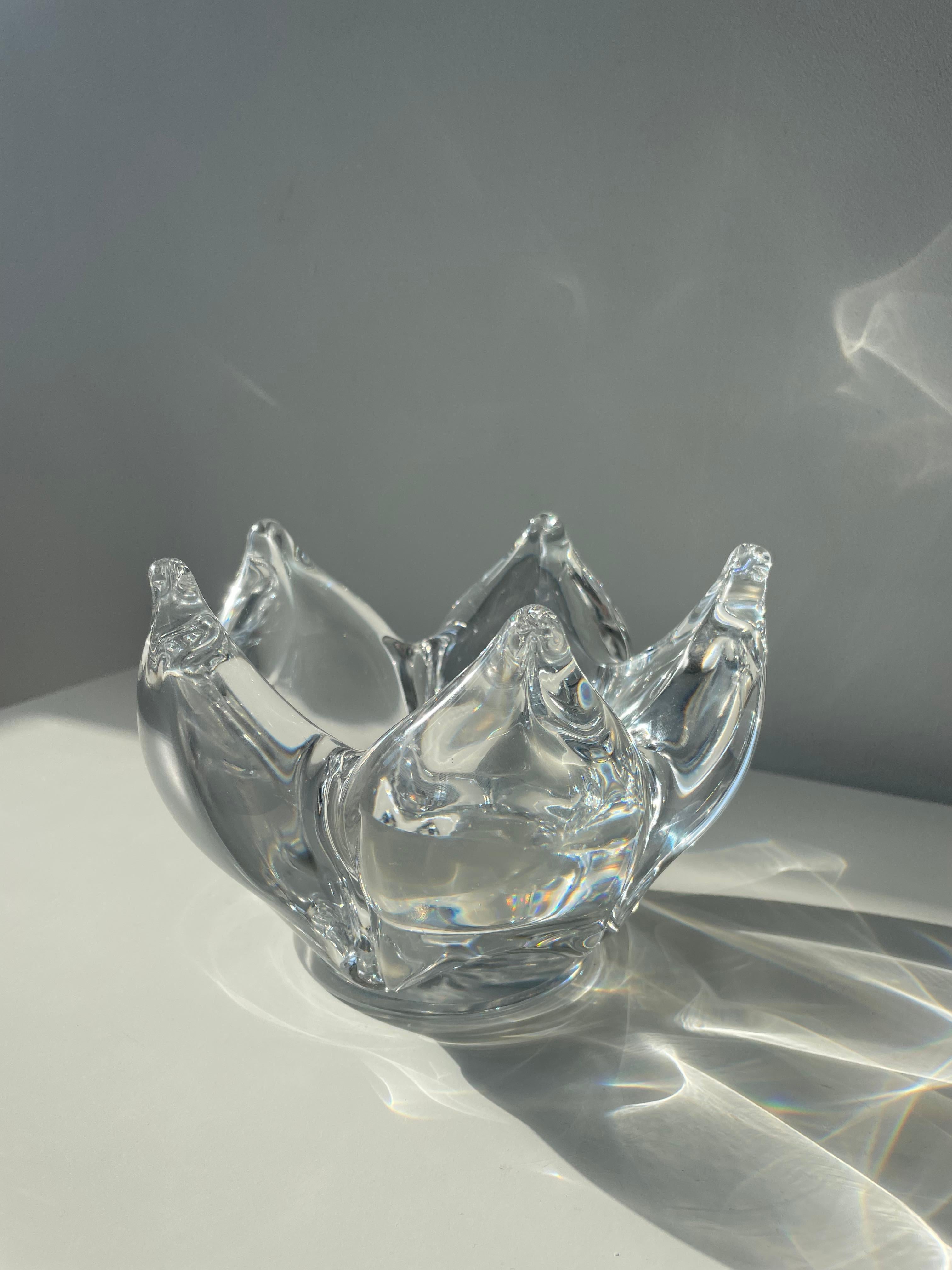 Göran Wärff per Kosta Boda Ciotola in cristallo 'Vagga' - Swedish Art Glass Design in vendita 2