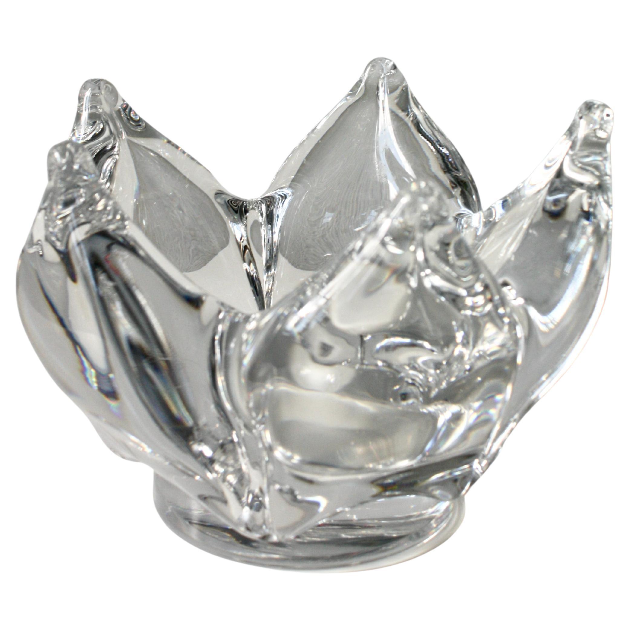 Göran Wärff per Kosta Boda Ciotola in cristallo 'Vagga' - Swedish Art Glass Design in vendita