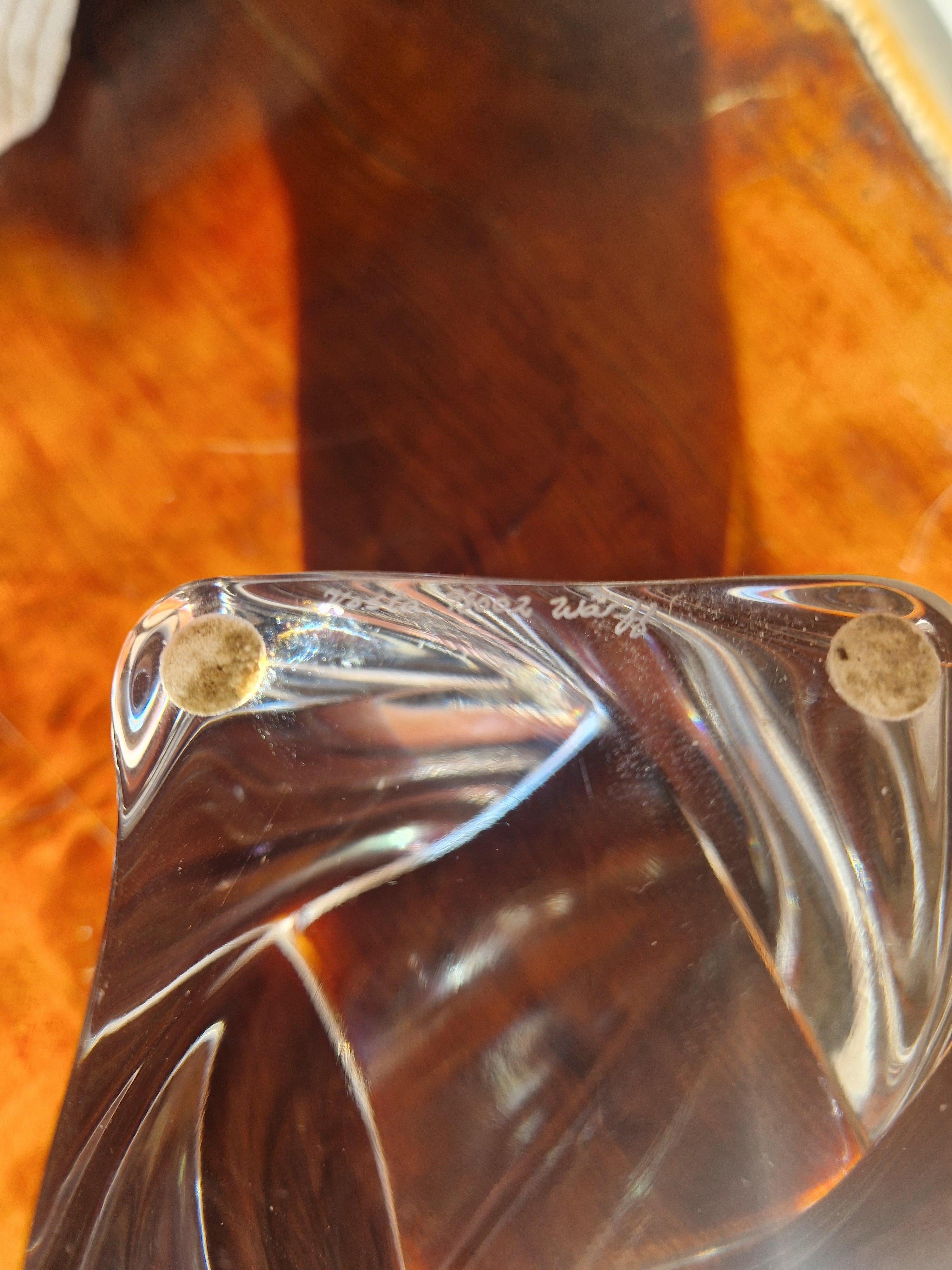 20th Century Göran Wärff, Glass sculpture, Kosta Boda, Sweden For Sale