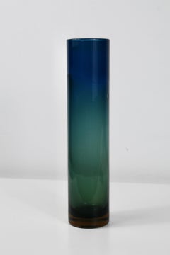 Göran Wärff Pukeberg Bunte Tropico-Vase aus mundgeblasenem Glas, Schweden, 1960