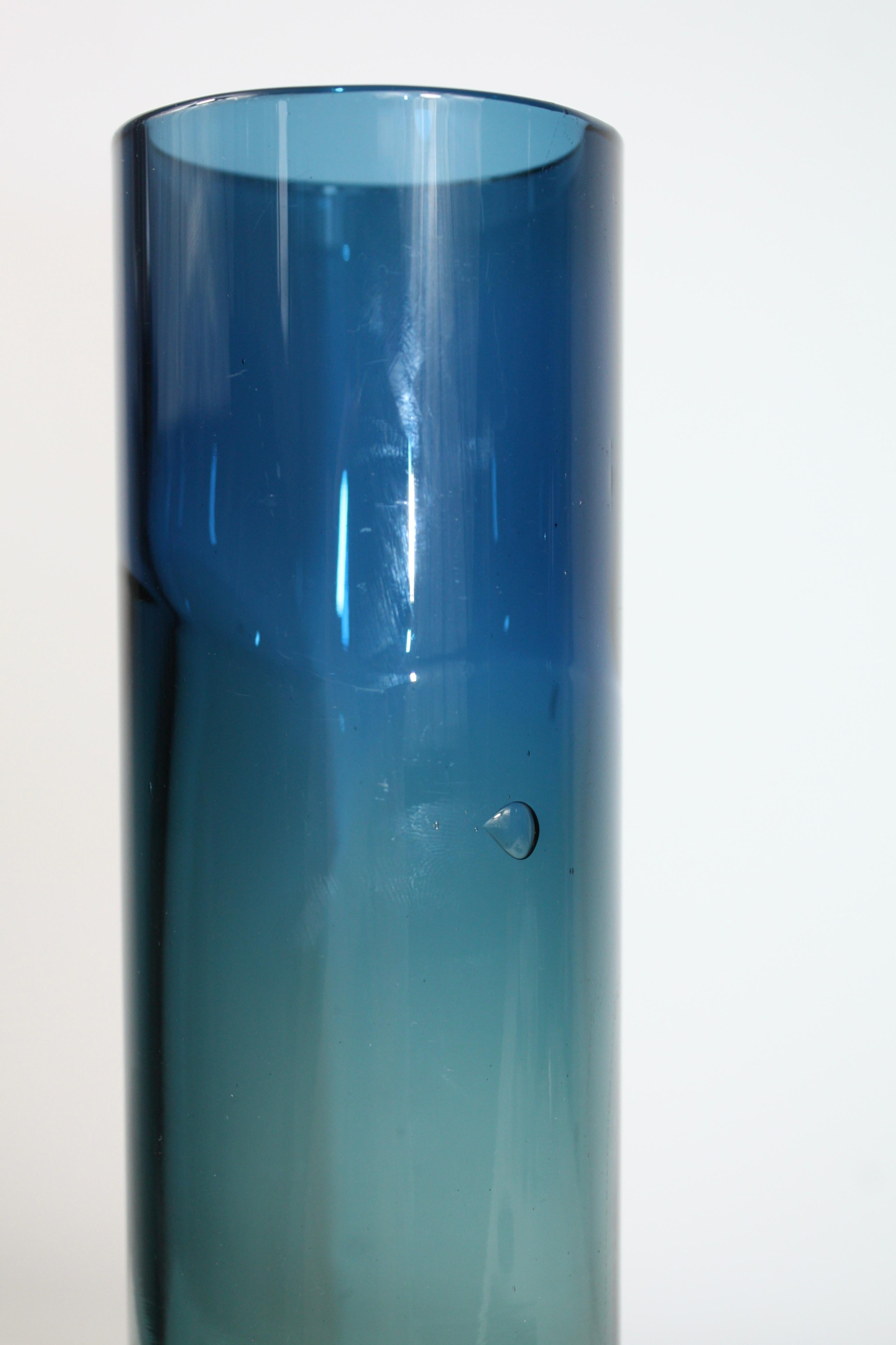 Göran Wärff Pukeberg Vaso Tropico colorato in vetro soffiato a bocca, Svezia, 1960 in vendita 1